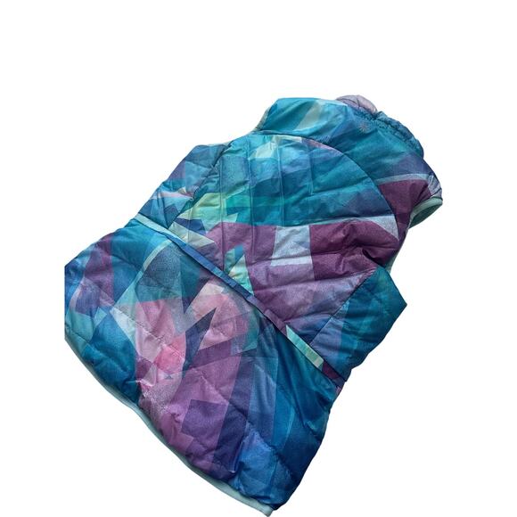 Athleta Girls Reversible Puffer Vest - Size Medium (8/10) - Picture 3 of 6